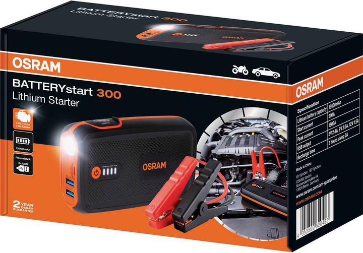 Immagine prodotto Osram BatteryStart 300 (1500 A, 13000 mAh)