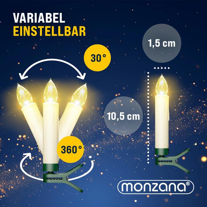 Produktbild Monzana Weihnachtsbaumkerzen (1 x)