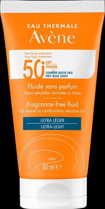 Avène Sonnenfluid ohne Duft SPF50+ (Sonnencreme, SPF 50+, 50 ml, 67 g)