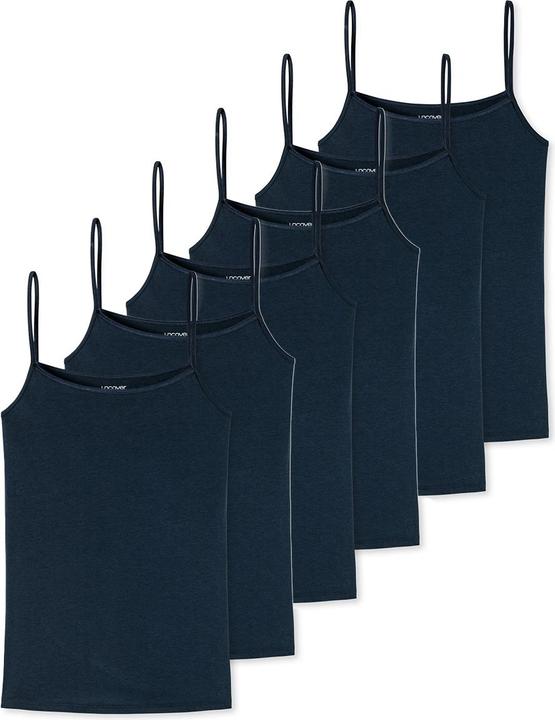 Actual product image Uncover by Schiesser Pack of 6 Basic Spaghetti Tops (S)