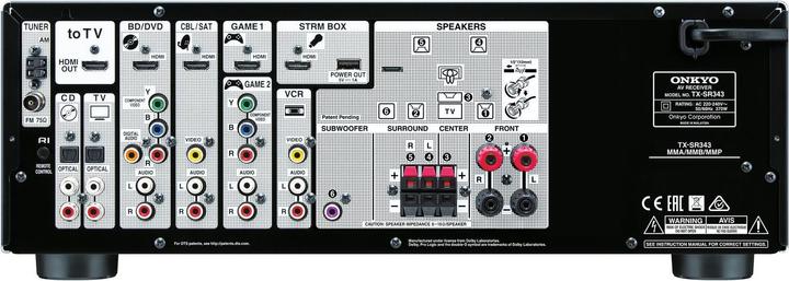 Produktbild Onkyo Tx-Sr343 (5.1 Kanal, AM, FM)