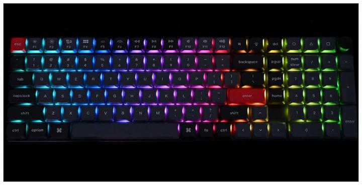 Actual product image Keychron K17 Pro Gateron RGB Backlight Blue Switch (Eng. Int., Wireless)
