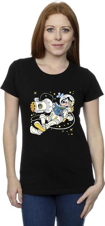 Actual product image Disney Womens/Ladies Goofy Reading In Space Cotton T-Shirt (XL)