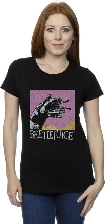 Actual product image Beetlejuice Womens/Ladies Sandworm Snake Cotton T-Shirt (L)