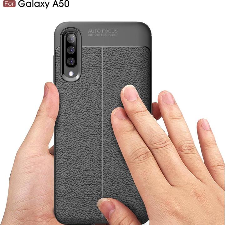 Image du produit Screenguard Samsung Galaxy A50 Housse Leather Design TPU Cover (Samsung Galaxy A50)