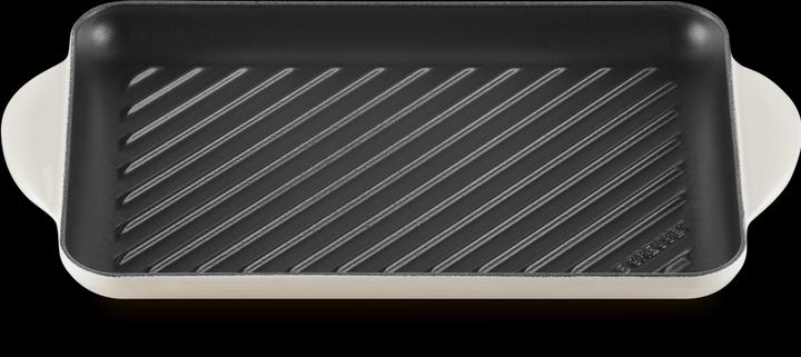 Image du produit Le Creuset Poêle à griller rectangulaire Trad. 32cm Meringue (Poêle à grillades, Fonte)