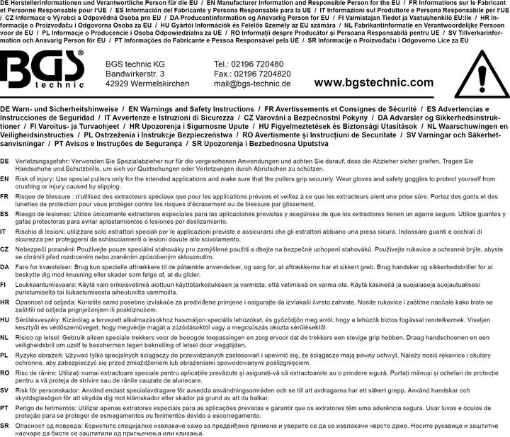 Image du produit BGS Extracteur de roulements internes pour Ø 15 - 31 mm