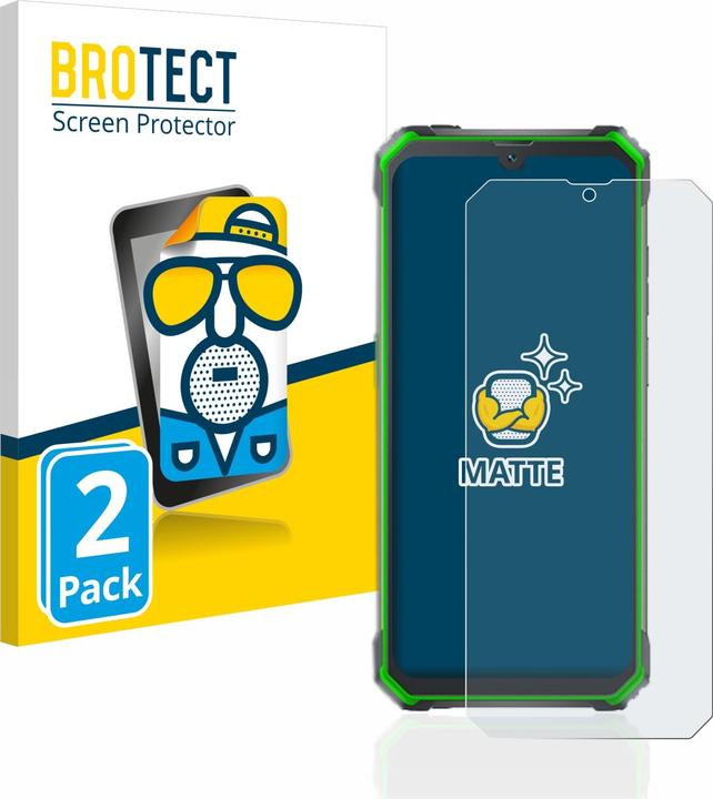 Actual product image BROTECT Anti-glare screen protector matt (2 Piece, Blackview BV7100)