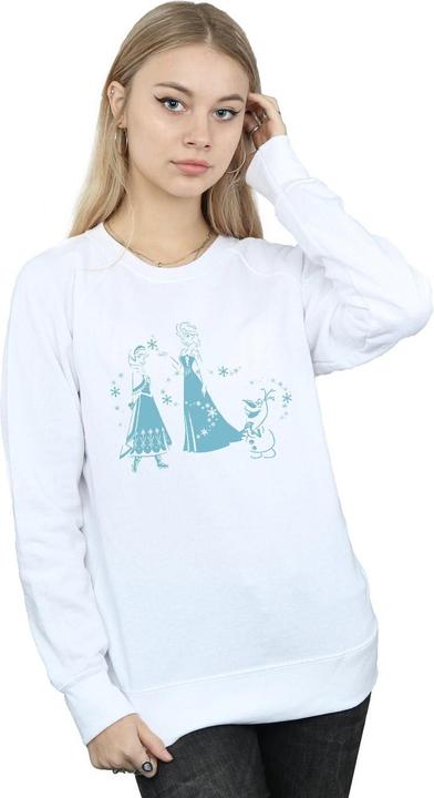 Actual product image Disney Womens/Ladies Frozen Magic Snowflakes Sweatshirt (XL)