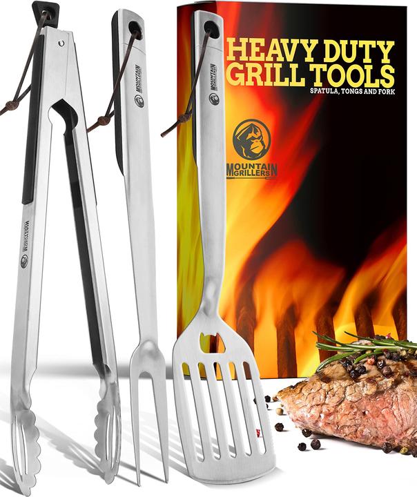 Image du produit Mountain Grillers Set d'ustensiles de barbecue, 3 pièces