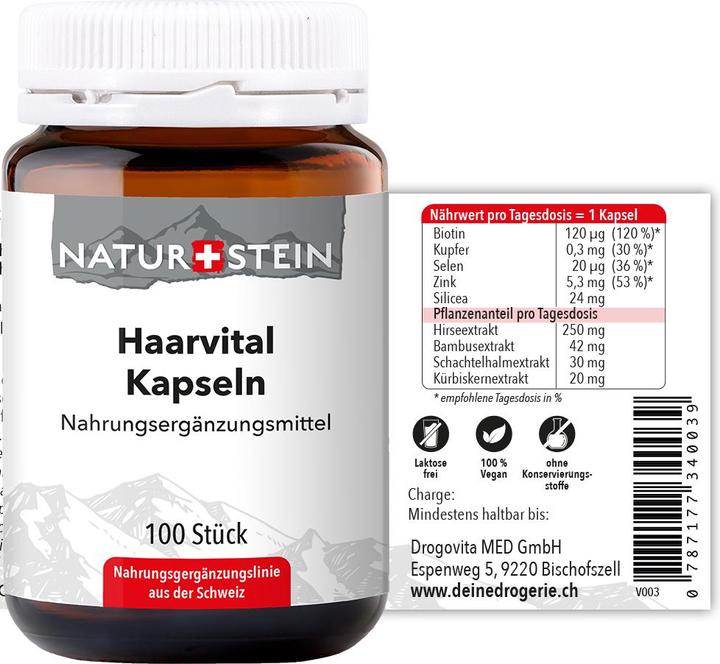 Produktbild Naturstein Haarvital (100 Stück, Kapseln, 151 g)