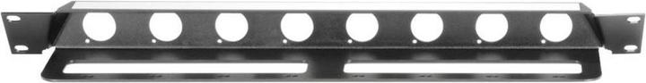 Actual product image Adam Hall 9inch Parts 9inch angled rack panel for 8x jacks (Accessories)