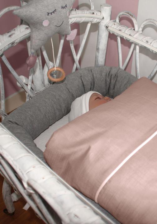 Produktbild nordic coast company Babybettwäsche Altrosa