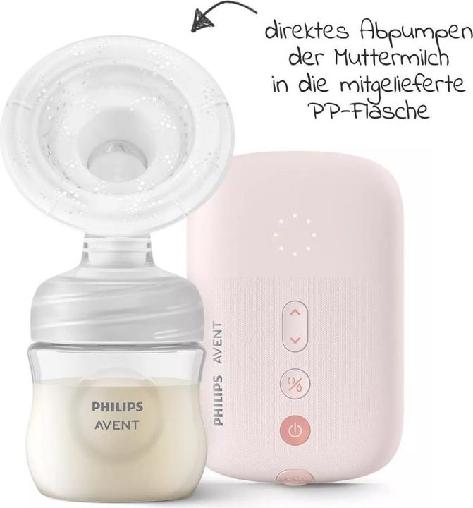 Produktbild Philips Avent Milchpumpen Elektrische Milchpumpe SCF395/31 + Gratis