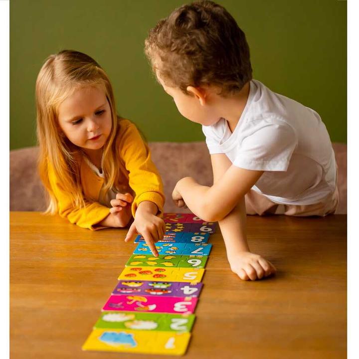 Immagine prodotto Montessori Puzzle doppio: divertimento per contare ® di Far far land