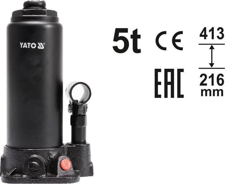 Image du produit Yato Cric hydraulique professionnel YT-17002 jusqu'à 5 tonnes