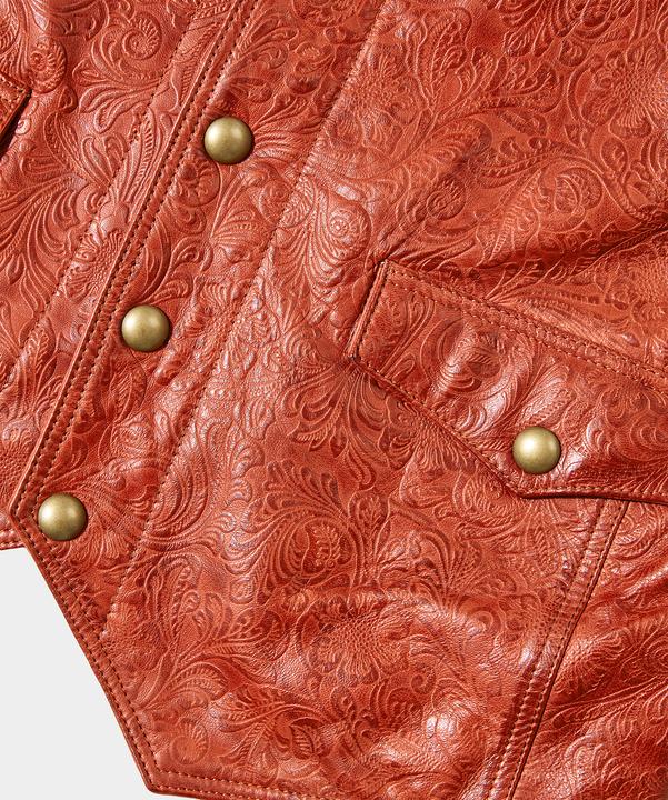 Produktbild Joe Browns Floral Embossed Leather Waistcoat (L)
