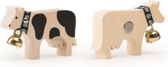 Produktbild Trauffer Deko Magnet Kuh schwarz, 6.5x4.5cm, handgefertigt (1 x)
