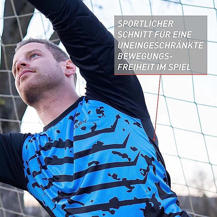 Actual product image Catch & Keep Jersey Kids Adult Goalkeeper Jersey Football Top Keeper Shirt Soccer Jersey (128)