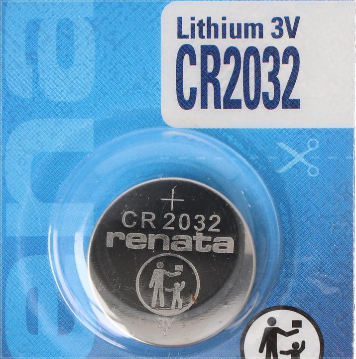 Actual product image Renata CR2032 Lithium Battery, Lithium Cell CR2032, 3V (1 pcs., 225 mAh)