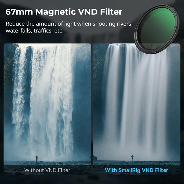 Actual product image SmallRig 5-in-1 Attachable Filter Kit (67 mm, Black Mist Filter)