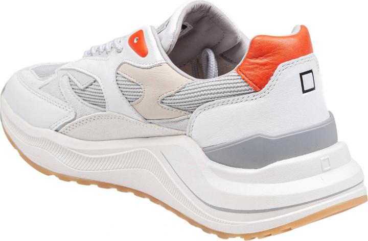 Produktbild D.a.t.e. D.a.t.e fuga sport sneakers in leather and fabric color white and coral (40)