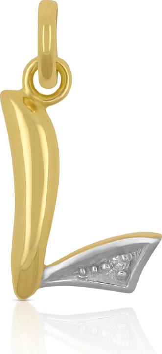 Actual product image Muau Letter (750, White gold, 18K yellow gold)