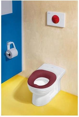 Produktbild Villeroy & Boch V&B Sitzring O.NOVO KIDS aus Schaumstoff Cherry Red