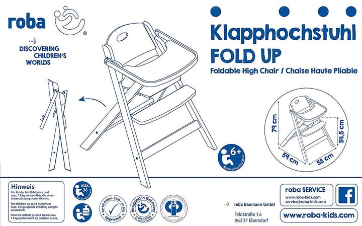 Produktbild Roba Klapphochstuhl (Hochstuhl)