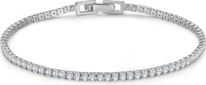 Glanzstücke München Damen Sterling Silber Zirkonia Silber - 34416 (17 cm, Sterling Silber)