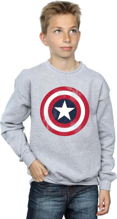 Immagine prodotto Felpa garçon Captain America Distressed Shield (116)