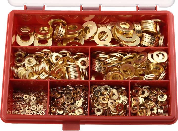 Image du produit Rs Pro Assortiment de rondelles en laiton (M2, M10, M3, M5, M4, M6, M8)