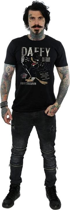 Actual product image Looney Tunes Mens Concert Daffy Duck Cotton T-Shirt (M)
