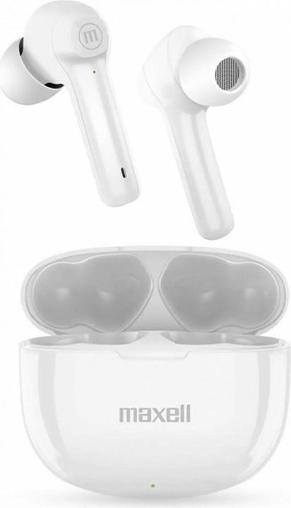Maxell Dynamic+ wireless headphones with charging cradle Bluetooth white (4 h, Wireless)