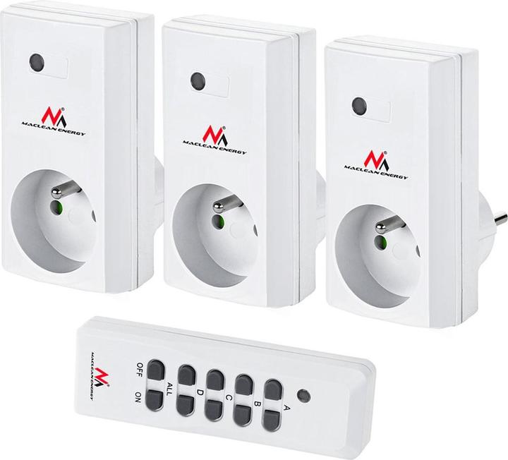 Image du produit Maclean MCE153 Prises sans fil MCE153 Intérieur 3 pcs.