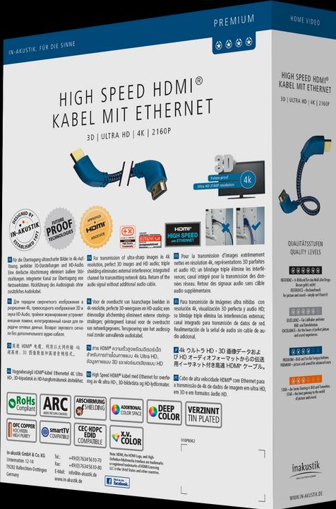 Produktbild Inakustik HDMI (Typ A) — HDMI (Typ A) (3 m, HDMI)