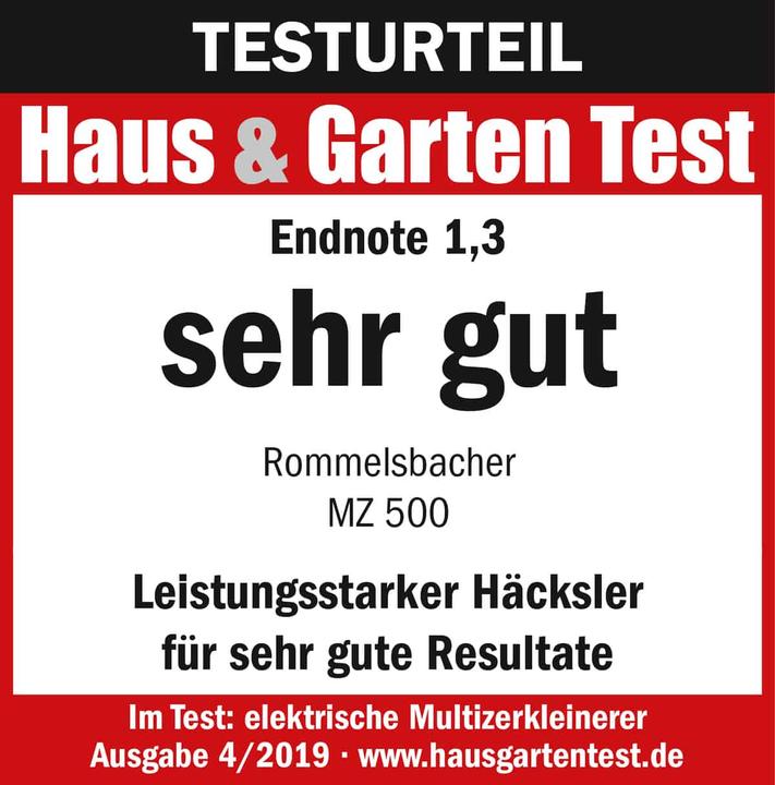 Nährwerte und Zutaten Rommelsbacher MZ 500 (1500 ml, 500 W)