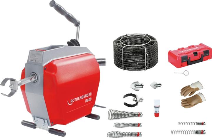 Produktbild Rothenberger Rohr- und Kanalreinigungsgerät R 600 mit 22mm Spirale