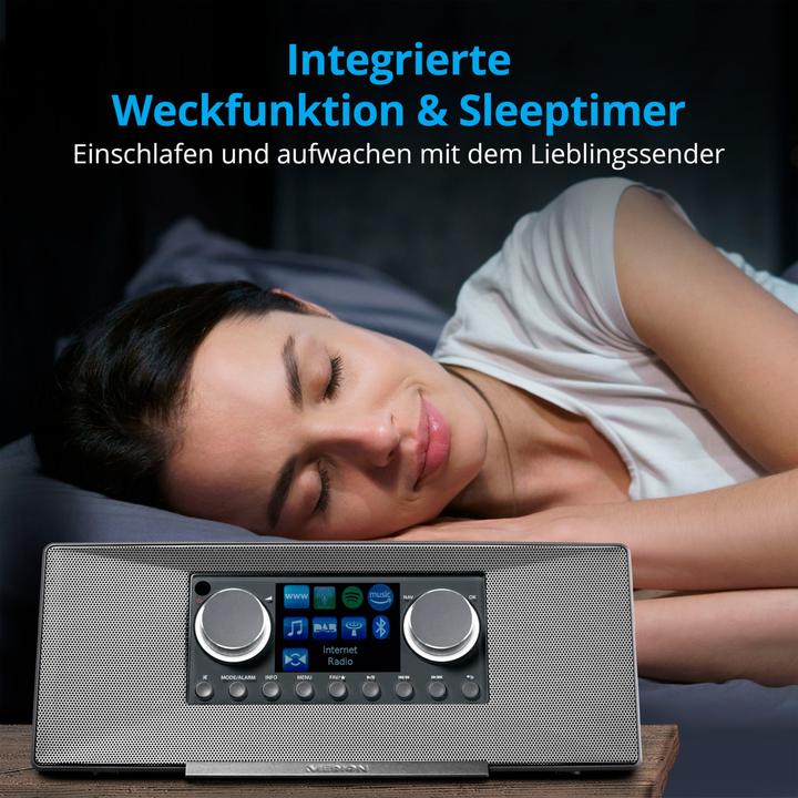 Productafbeelding Medion MD 89289 Stereo internetradio grijs (Internet radio, DAB+, FM, Bluetooth, WiFi)