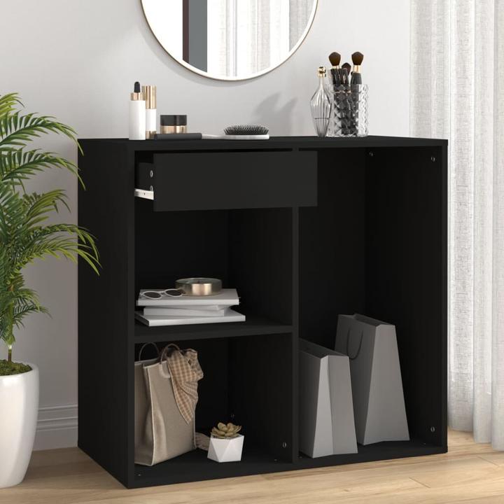 Image du produit VidaXL Kosmetikschrank Schwarz 80x40x75 cm Holzwerkstoff (80 x 40 x 75 cm)