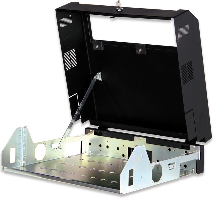 Produktbild Digitus Wandschrank 48,3cm 19Zoll Slim Line 5HE Einbaumoeglichkeit 2HE vertikal 3HE horizontal sc... (5 HE, 19 Zoll Rack)