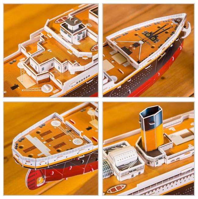 Productafbeelding Cubicfun Cubic Fun 3D Puzzel Titanic Groot (113 onderdelen)
