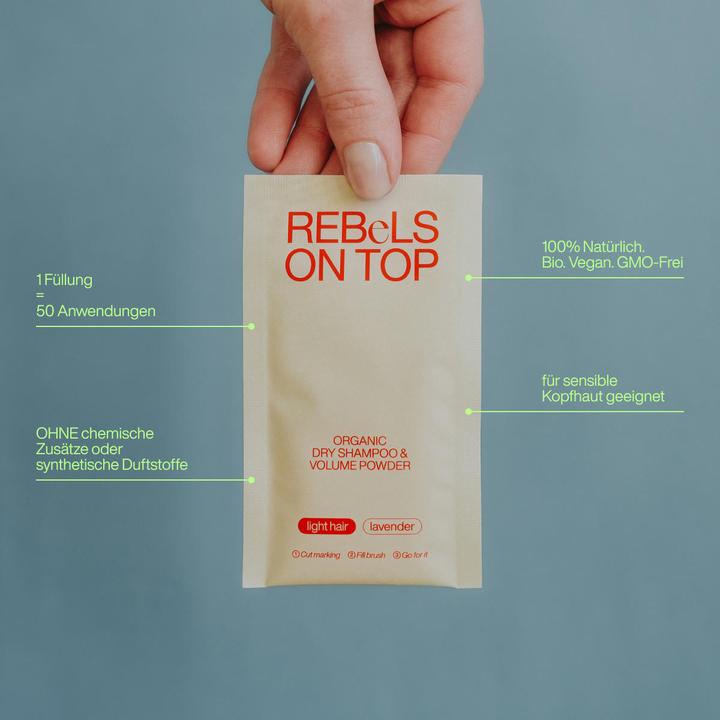 Immagine prodotto Rebels on Top Trockenshampoo Light Refill (Shampoo secco)