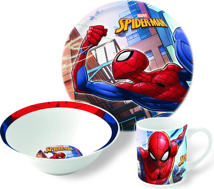 Actual product image Spiderman - 3-Piece Ceramic Gift Set (78365)