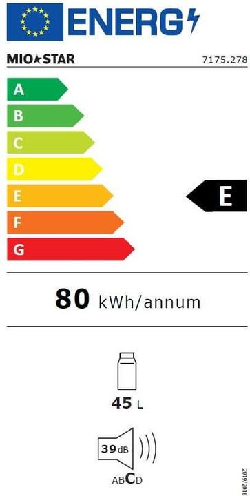 Energie-Label Mio Star BC-47-53H (Tabletop) (45 l)