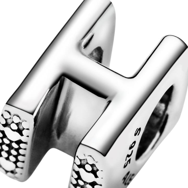 Actual product image Pandora Letter H Charm (Silver)
