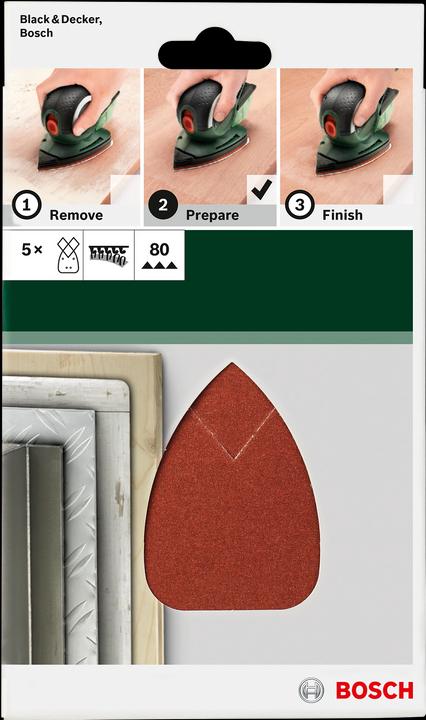 Produktbild Bosch Zubehör 5tlg. Schleifblatt-Set für Multischleifer K = 120 (120)