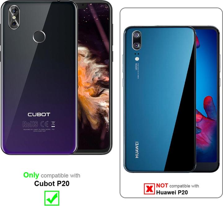 Produktbild Cadorabo Book Invisible Magnet Cover (Cubot P20)