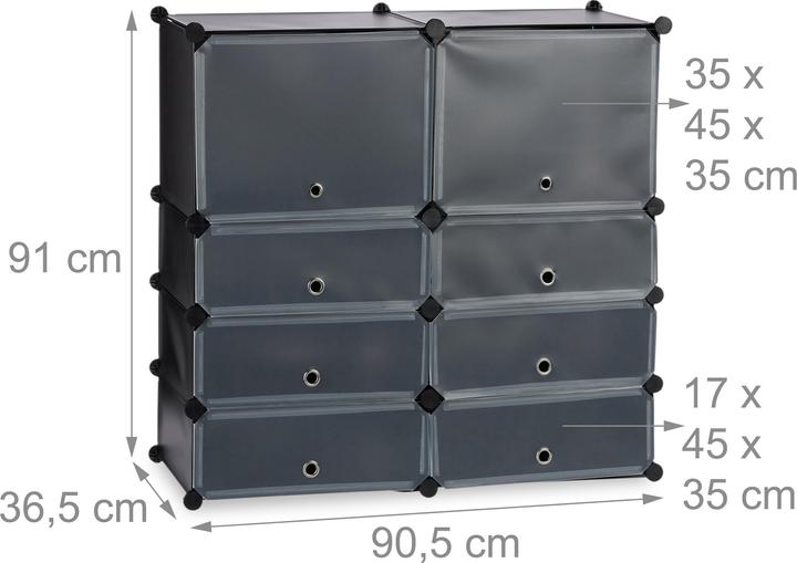 Actual product image Relaxdays Baylee (94.5 x 36.5 x 91 cm)