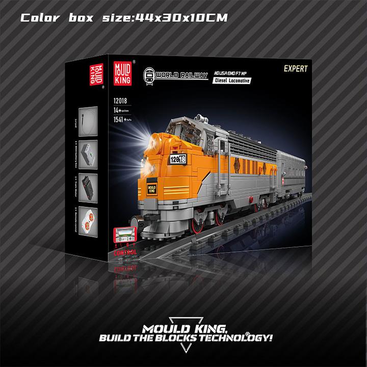 Image du produit Mould King USA EMD F7 WP Locomotive diesel